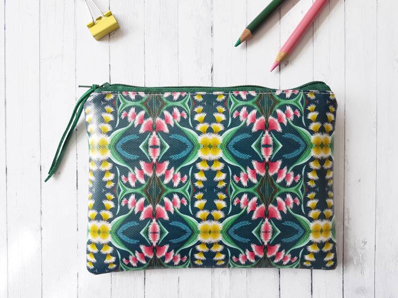 Gemusterte Vegan Kunstleder Geldbörse Schlanke Unisex Geldbörse von JiggleMaWiggle