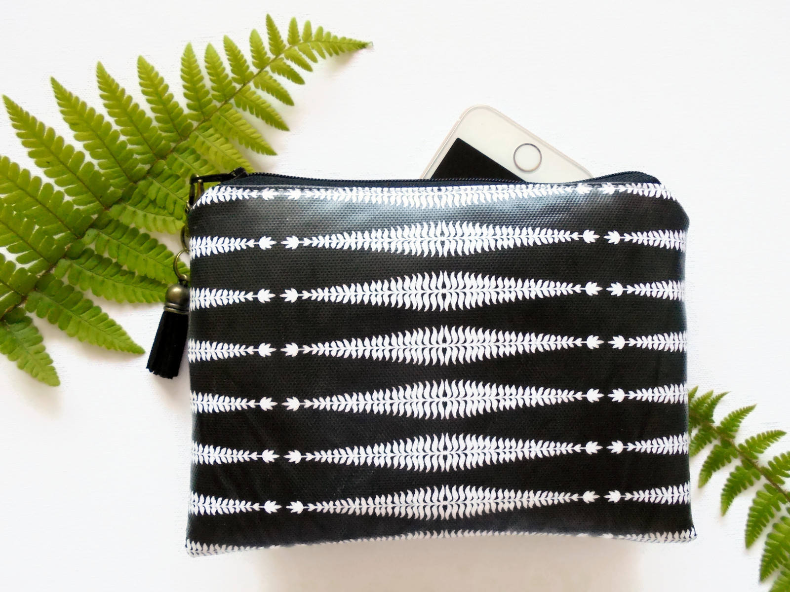 Gemusterte Vegan Kunstleder Geldbörse Schlanke Unisex Geldbörse von JiggleMaWiggle