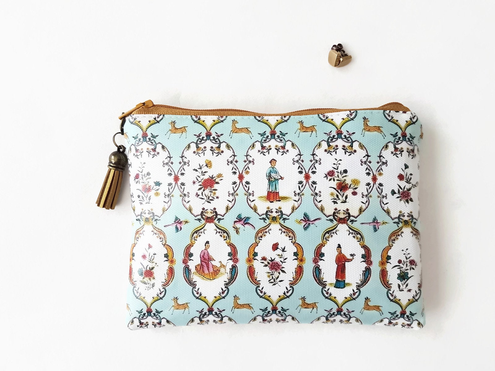 Gemusterte Vegan Kunstleder Geldbörse Schmaler Kartenhalter, Geldbörse von JiggleMaWiggle