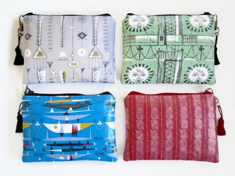 Gemusterte Vegan Kunstleder Geldbörse Unisex Schlanke Geldbörse von JiggleMaWiggle