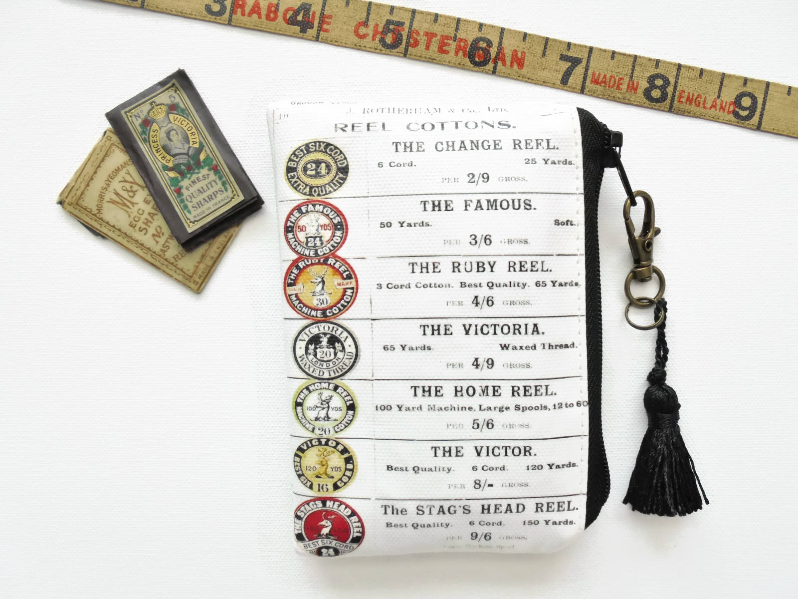 Nähthema Vegan Vinyl Geldbörse Wasserfester Kartenhalter von JiggleMaWiggle