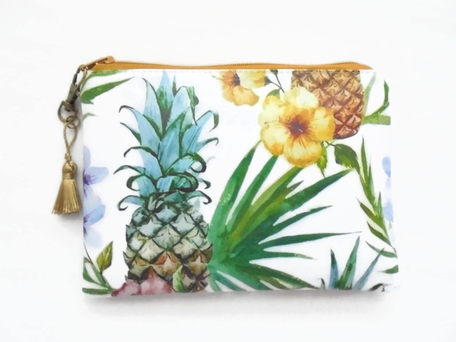 Portemonnaie Aus Kunstleder Mit Ananas Print von JiggleMaWiggle