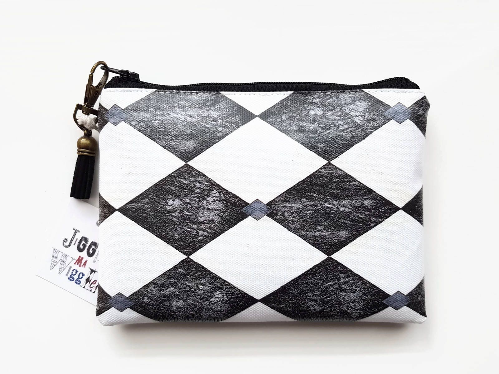 Portemonnaie Aus Kunstleder Schmale Geldbörse Mit Muster von JiggleMaWiggle