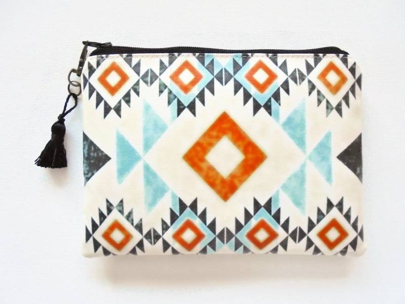 Portemonnaie Aus Kunstleder Schmale Geldbörse Mit Muster von JiggleMaWiggle