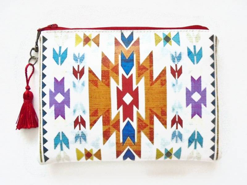 Portemonnaie Aus Kunstleder Schmale Geldbörse Mit Muster von JiggleMaWiggle