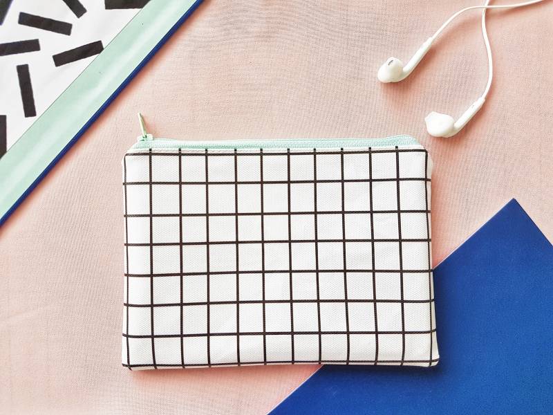 Vegan Kunstleder Geldbörse Minimalistisch Gemusterte Geldbörse von JiggleMaWiggle