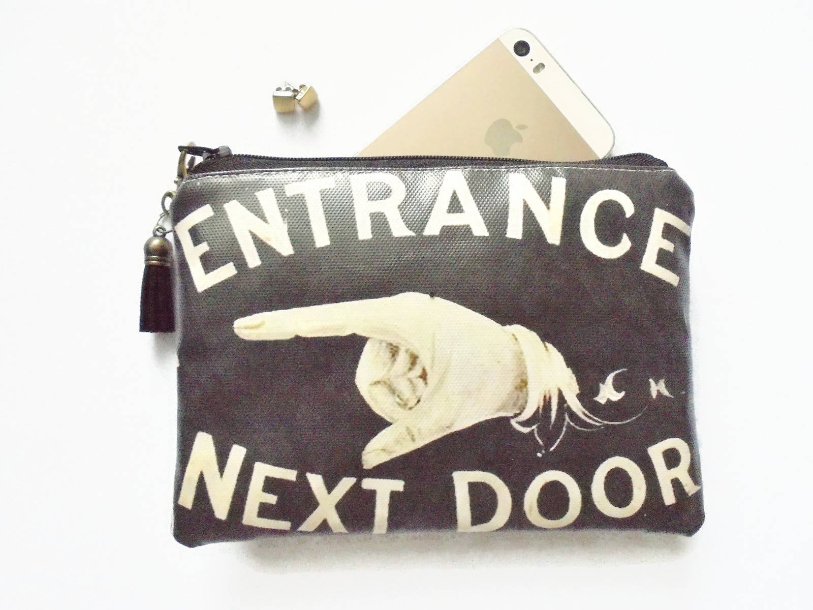 Vegan Kunstleder Geldbörse Minimalistisch Gemusterte Geldbörse von JiggleMaWiggle