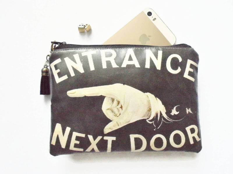 Vegan Kunstleder Geldbörse Minimalistisch Gemusterte Geldbörse von JiggleMaWiggle