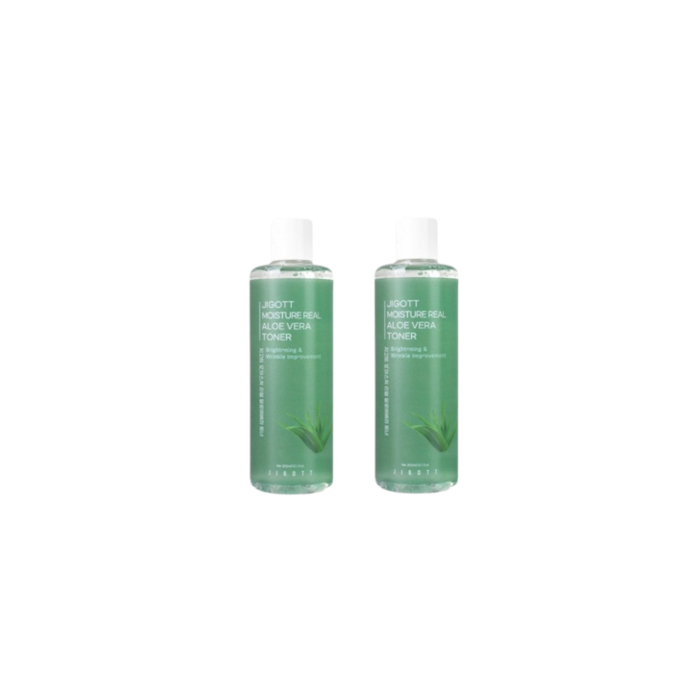 Jigott - Moisture Real Aloe Vera Toner - 300ml (2ea) Set von Jigott