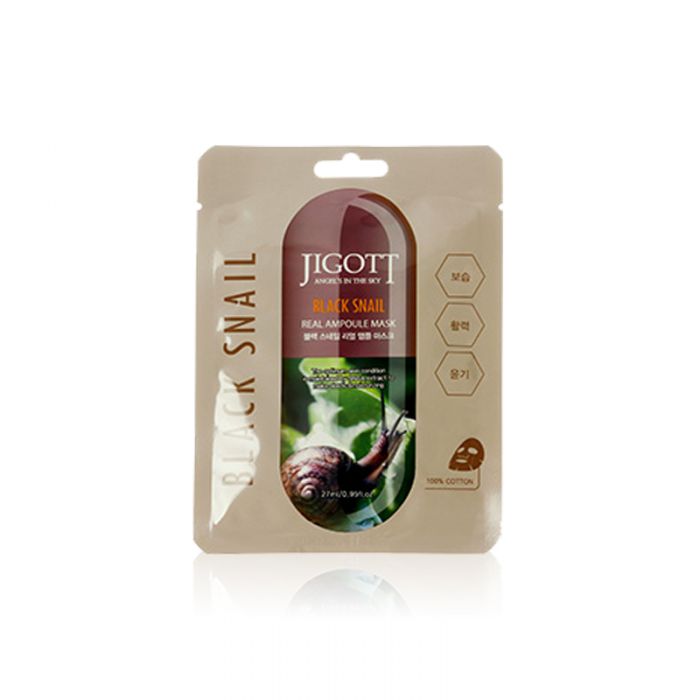 Jigott - Real Ampoule Mask Black Snail - 1stück Jigott - Real Ampoule Mask Black Snail - 1stück von Jigott