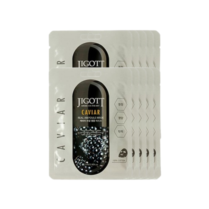 Jigott - Real Ampoule Mask Caviar - 1pc (10ea) Set von Jigott