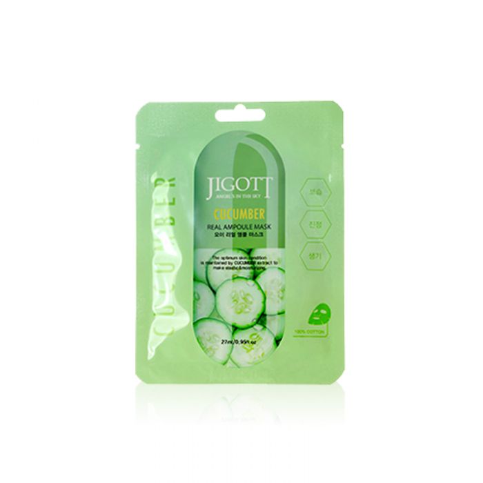 Jigott - Real Ampoule Mask Cucumber - 1stück Jigott - Real Ampoule Mask Cucumber - 1stück von Jigott