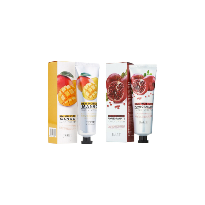 Jigott - Real Moisture Hand Cream - Mango (1ea) + Pomegranate (1ea) Set von Jigott