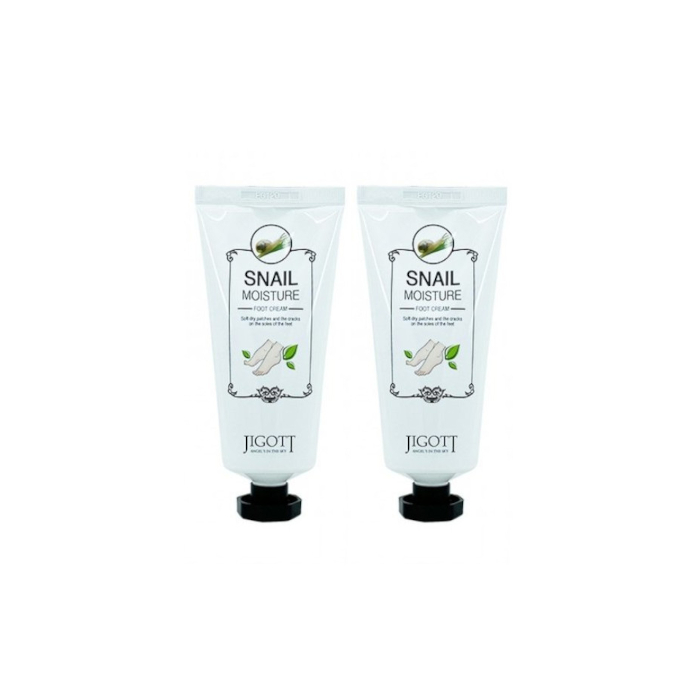 Jigott - Snail Moisture Foot Cream - 100ml (2ea) Set von Jigott