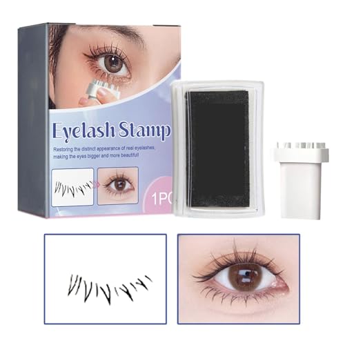 Eyeliner Stempel, Lower Lash Stamp, Black Lower Lash Stamp, Wimpern Stempel, Lower Lashes Stamp Mit Tinte, Wasserfester Wimpernstempel Für Make Up Anfänger von Jiimhte