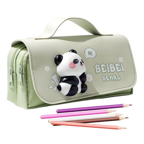 Jiimhte Niedlicher Mäppchen Ästhetik - Capybara Panda Stiftetui Niedliche Stiftetasche | Stifteetui Marker Aufbewahrung Organizer Für Schule Büro Unterricht College Geburtstag Weihnachten von Jiimhte
