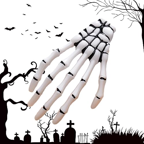 Jikiaci Skelett-Handknochen-Haarspangen - Skeletthände Halloween Haarnadel | Partybevorzugungsdekor Knochenhaarspangen für Kinder und Erwachsene, Haarschmuck für Halloween-Cosplay-Kostü e von Jikiaci