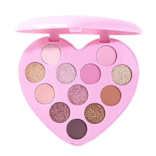 Lidschatten-Palette | Matte Glitzer-Make-up-Palette - Make-up-Lidschatten in natürlichen Farben, leuchtende Augen-Make-up-Palette für Frauen und Mädchen, Geburtstagsgeschenke Jikiaci von Jikiaci