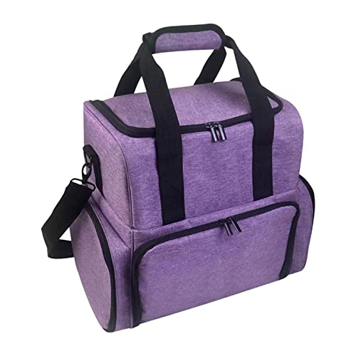 Nagellack-Tasche, Nagellack-Tragetasche, Nagellack-Organizer für 48 Flaschen, großes Nagellack-Etui mit 2 abnehmbaren Beuteln, tragbarer Nagellack-Halter für Nagelzubehör von Jikiaci