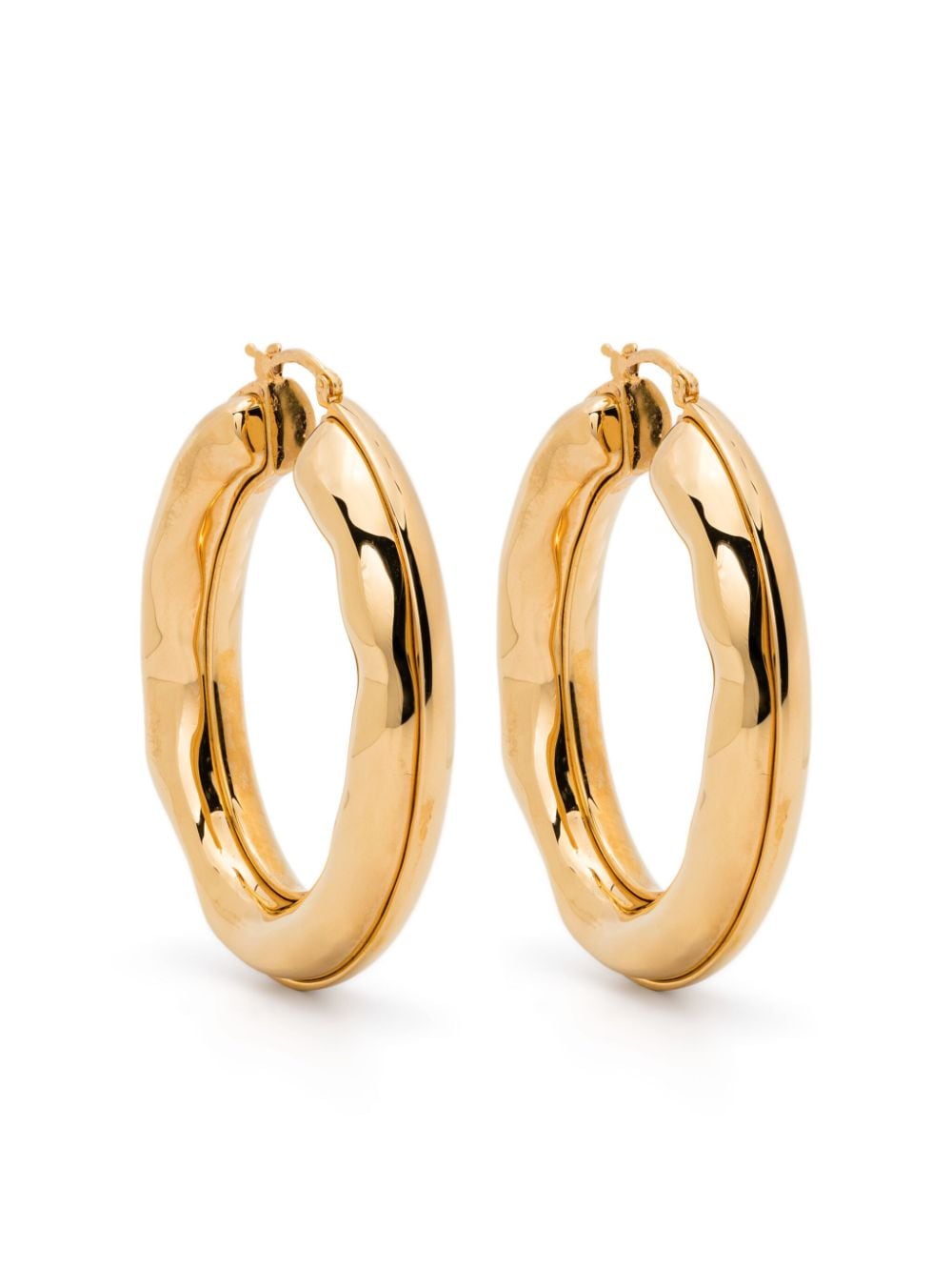 Jil Sander Asymmetrische Creolen - Gold von Jil Sander