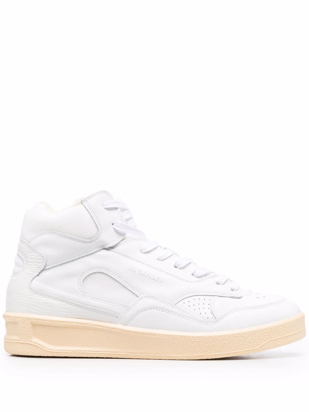 Jil Sander Basket Hi Sneakers - Weiß von Jil Sander