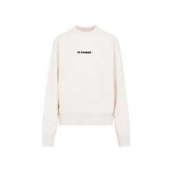 Jil Sander Baumwoll-sweatshirt Mit Rundhalsausschnitt - Nude von Jil Sander
