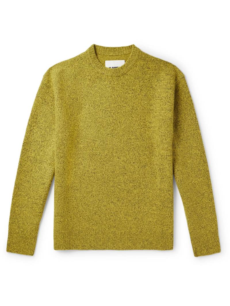 Jil Sander - Boiled Wool-Blend Sweater - Men - Yellow - IT 54 von Jil Sander