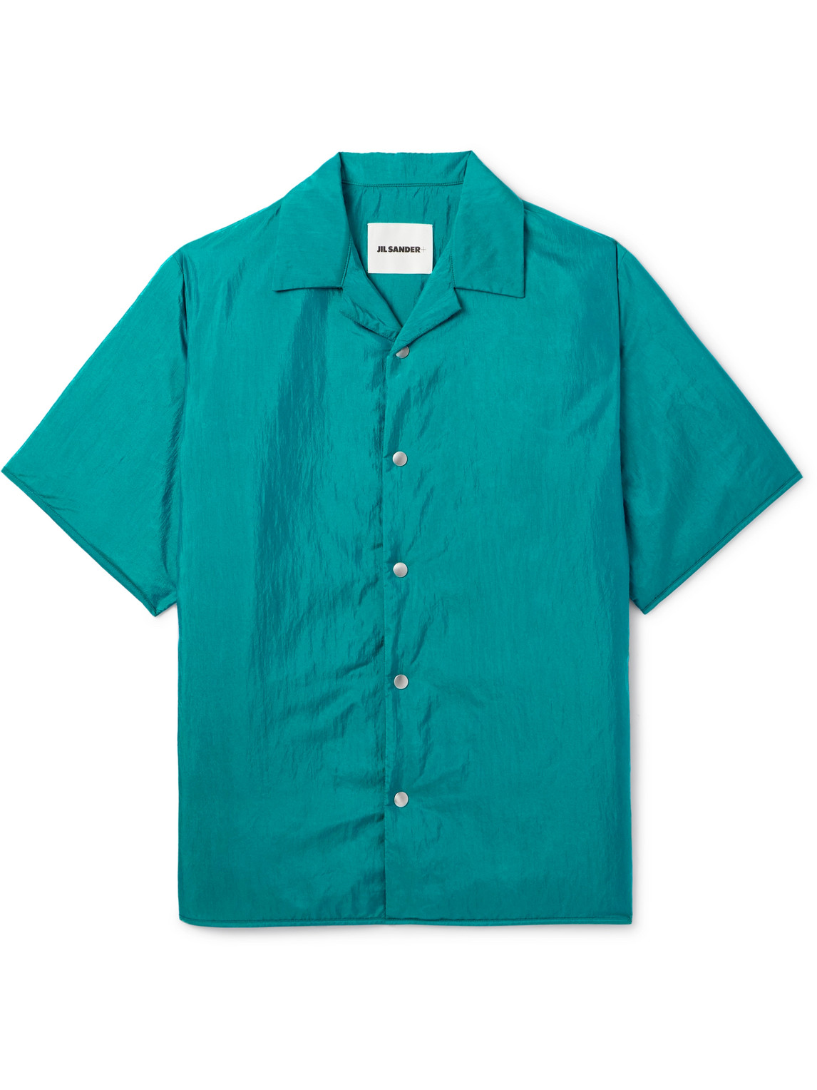 Jil Sander - Camp-Collar Padded Shell Shirt - Men - Blue - S von Jil Sander