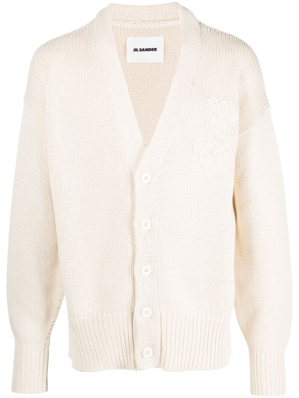 Jil Sander Cardigan mit Logo-Stickerei - Nude von Jil Sander