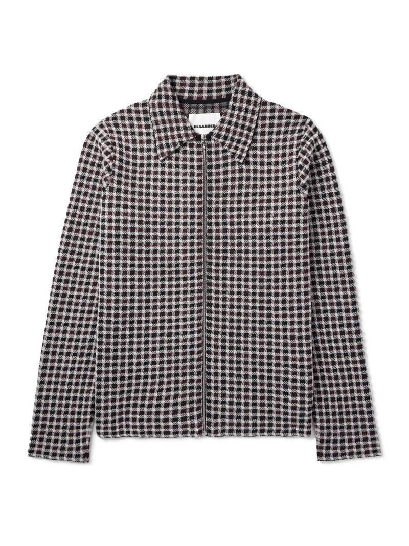 Jil Sander - Checked Woven Overshirt - Men - Gray - IT 50 von Jil Sander