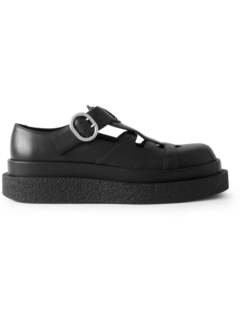 Jil Sander - Cutout Panelled Leather Sandals - Men - Black - EU 42 Jil Sander - Cutout Panelled Leather Sandals - Men - Black - EU 42 von Jil Sander
