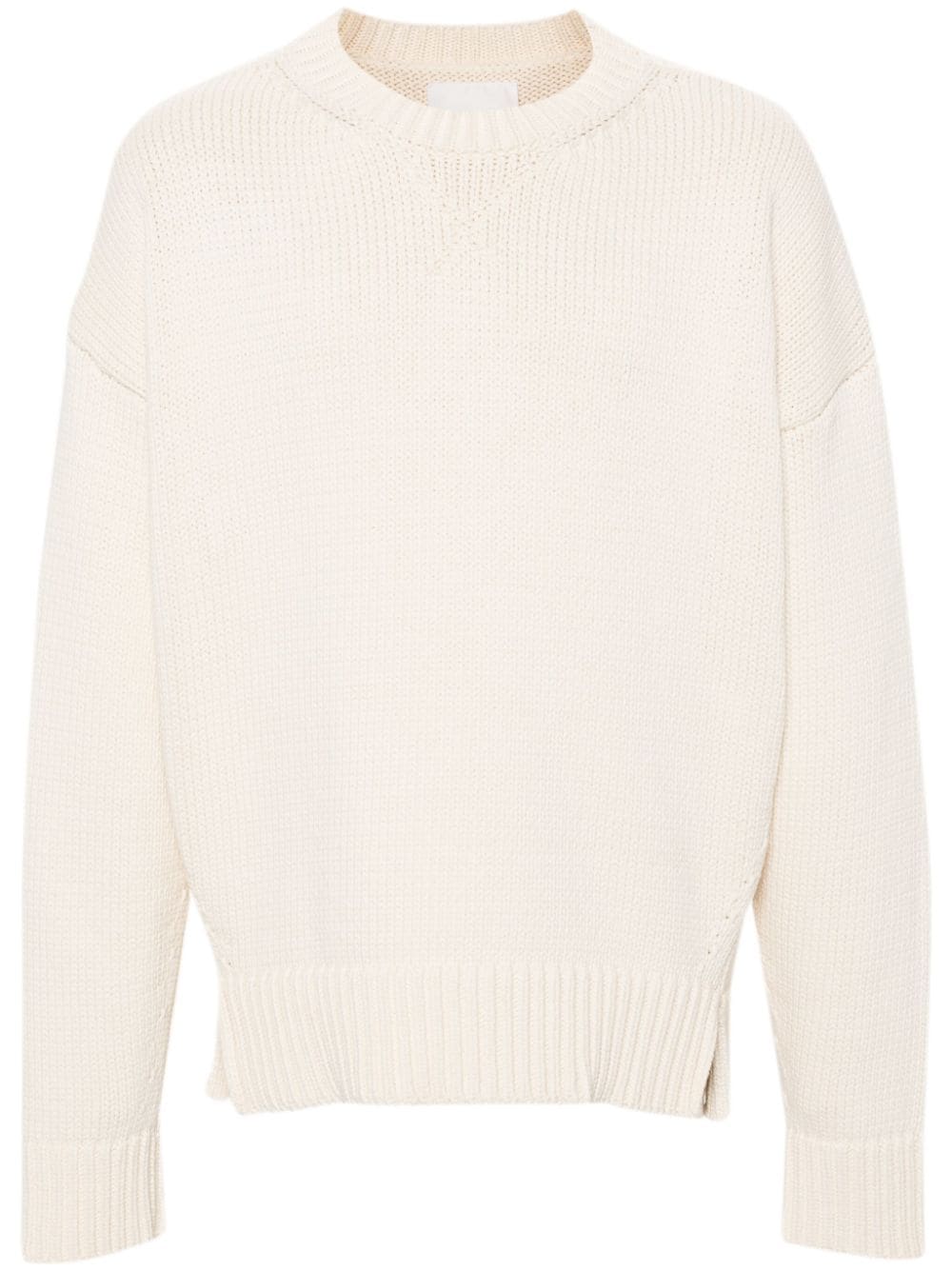 Jil Sander Grob gestrickter Plein Pullover - Nude von Jil Sander