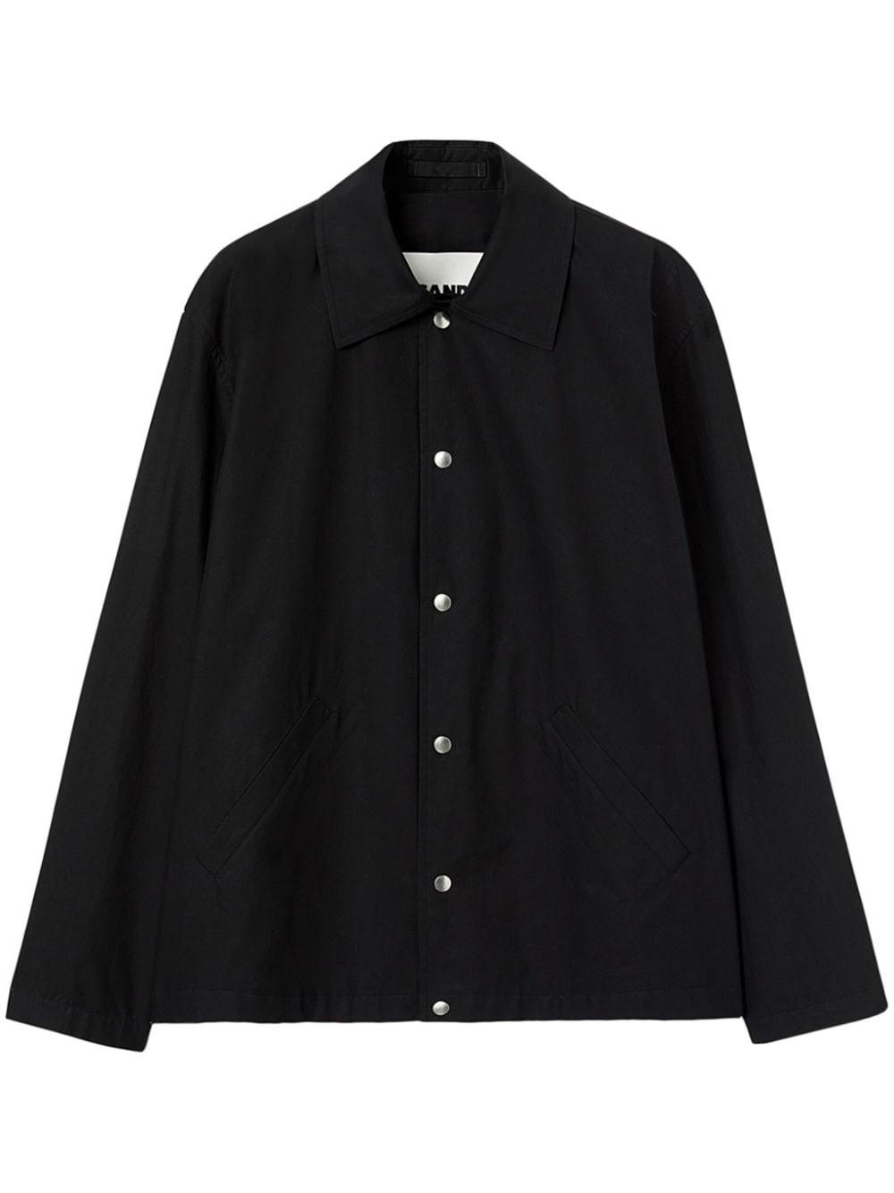 Jil Sander Hemdjacke aus Baumwoll-Popeline - Schwarz von Jil Sander