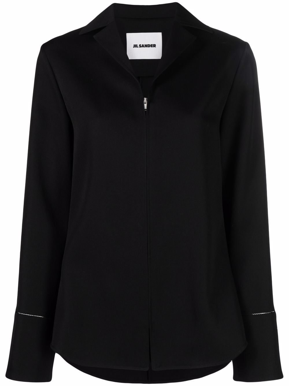 Jil Sander Hemdjacke mit Reißverschluss - Schwarz von Jil Sander