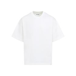 Jil Sander Herren Weißes Baumwoll-t-shirt von Jil Sander
