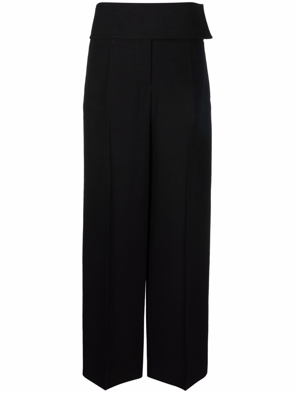 Jil Sander High-Waist-Hose mit weitem Bein - Schwarz von Jil Sander