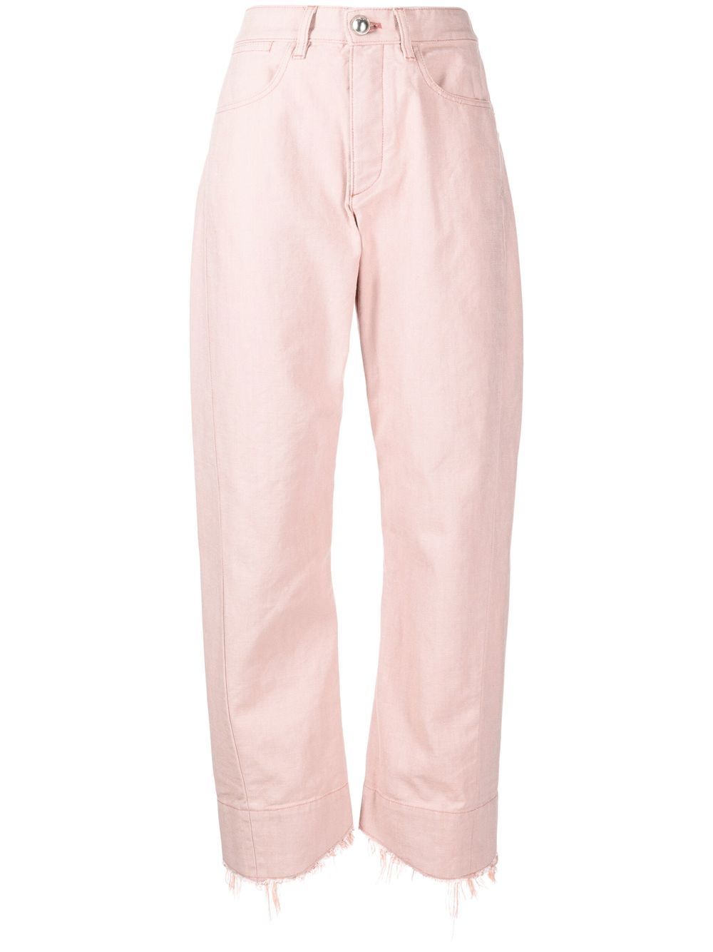 Jil Sander Hoch sitzende Boyfriend-Jeans - Rosa von Jil Sander