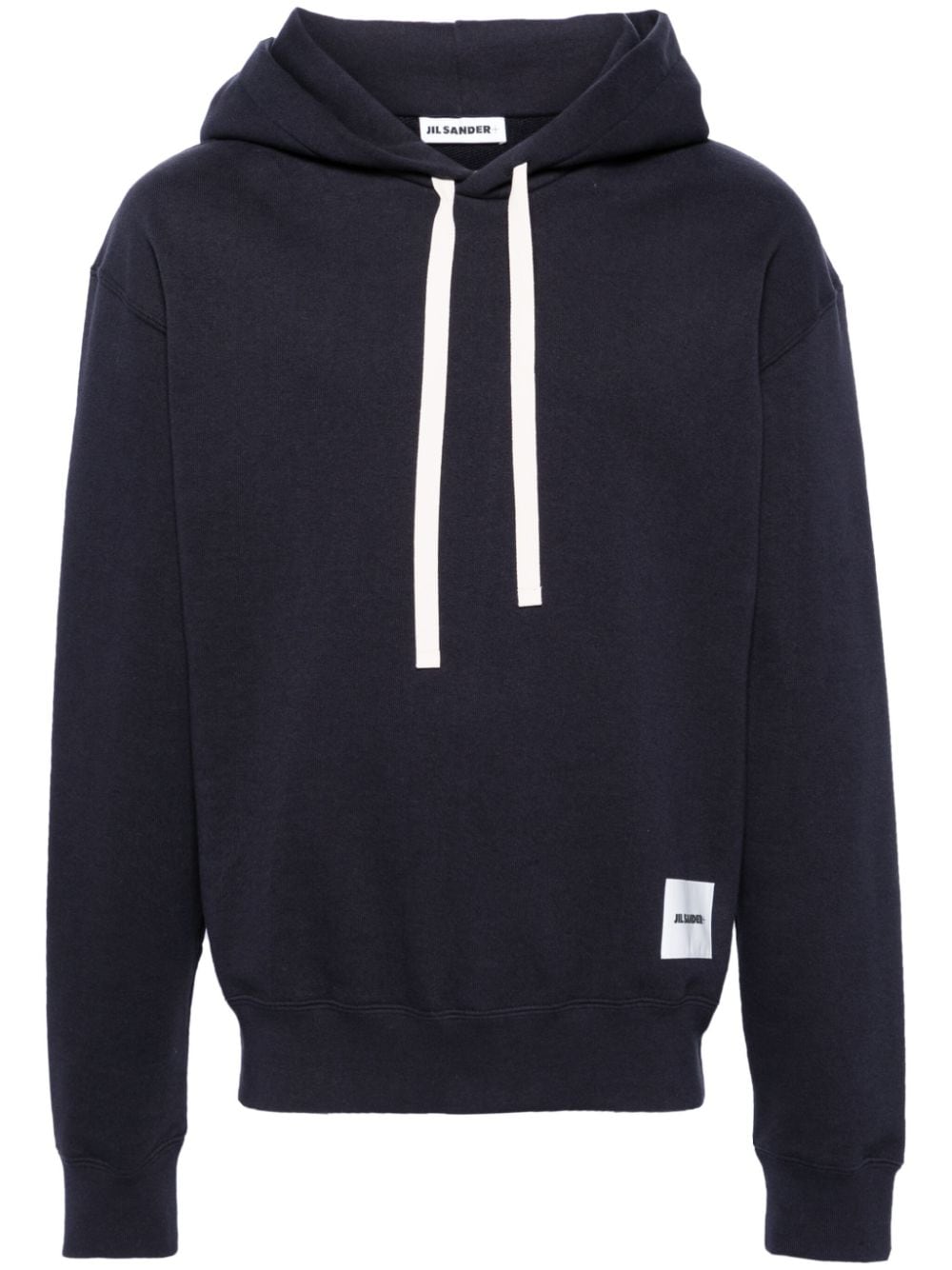 Jil Sander Hoodie mit Logo-Patch - Blau von Jil Sander