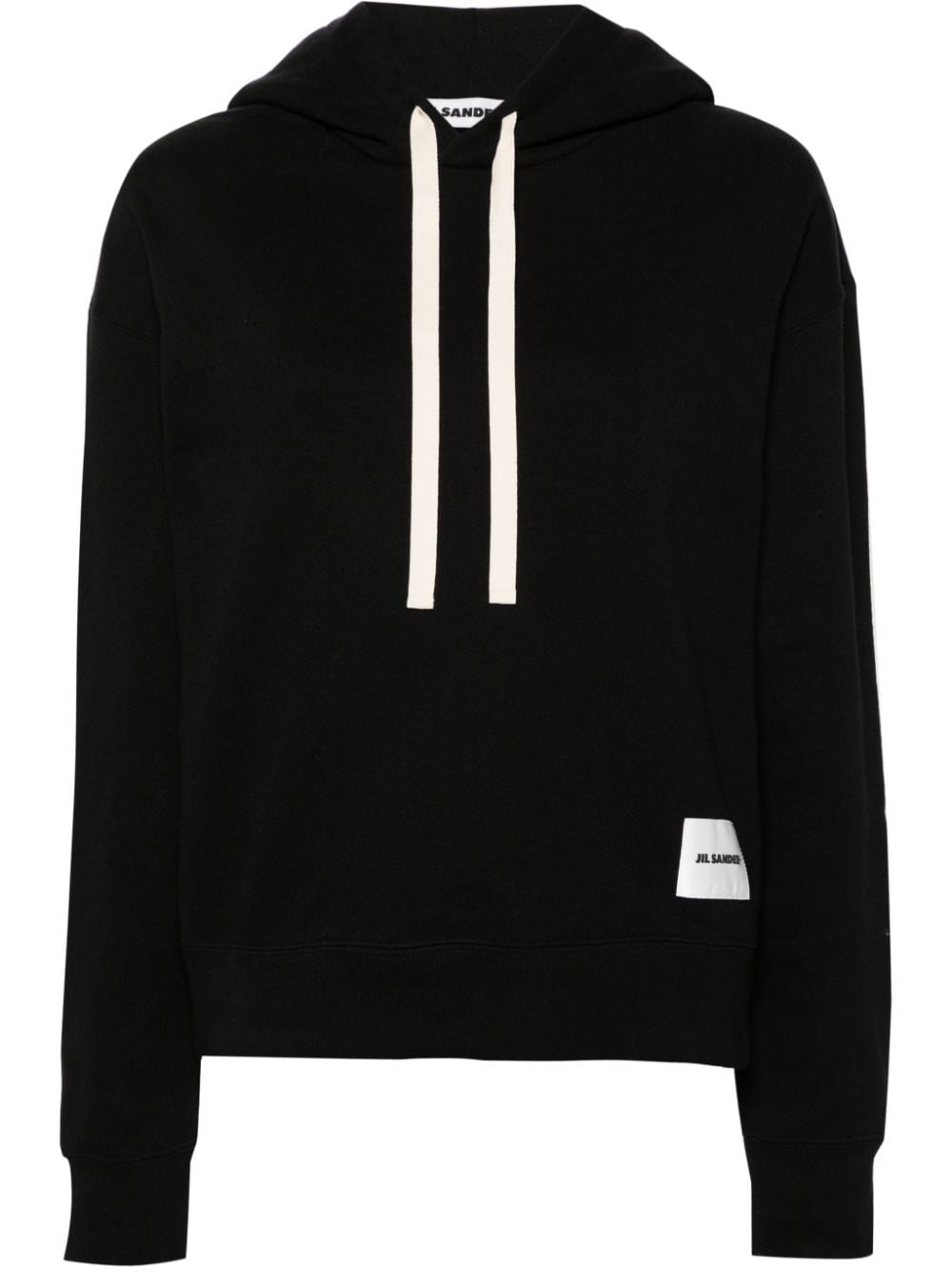 Jil Sander Hoodie mit Logo-Patch - Schwarz von Jil Sander