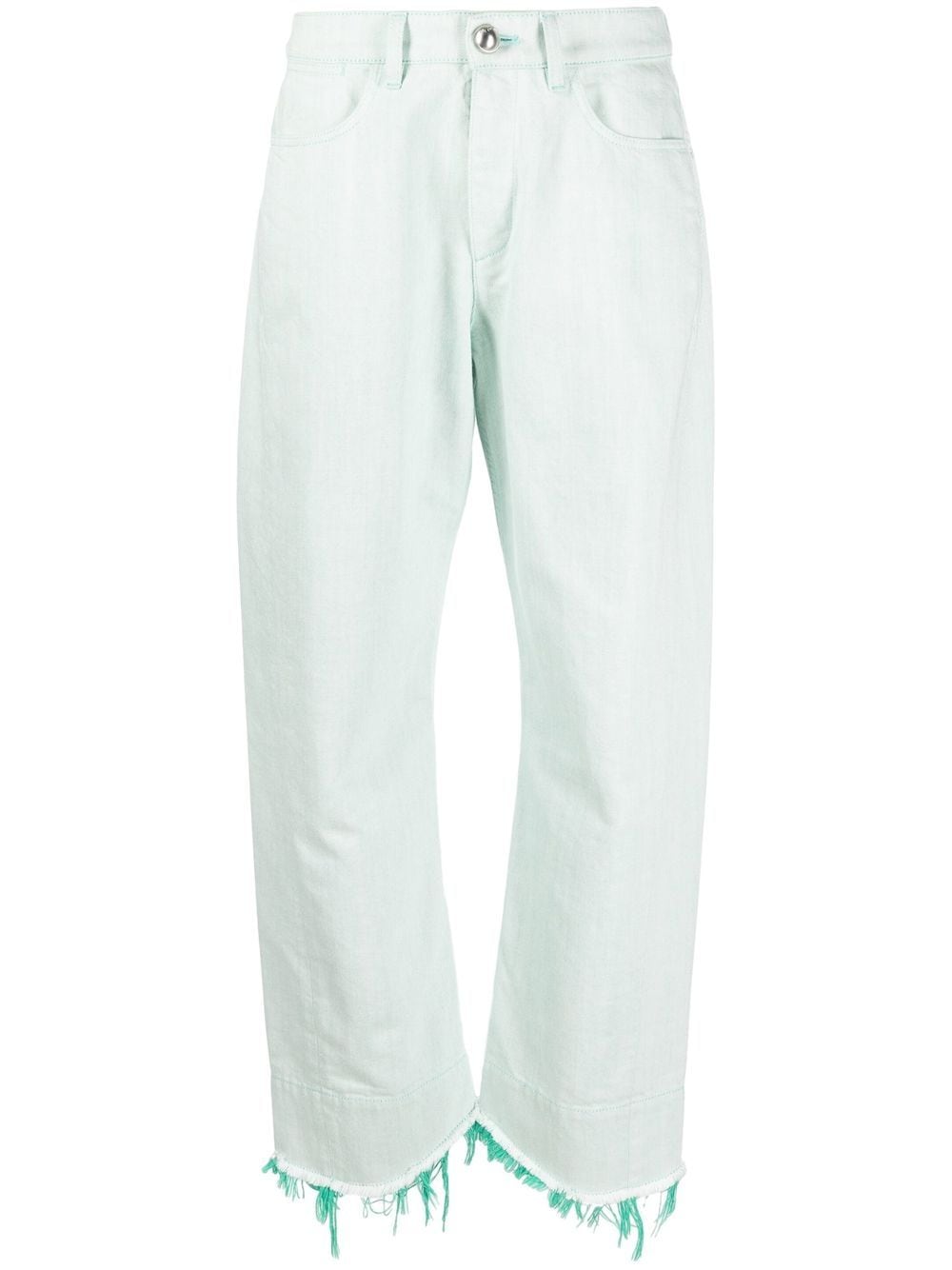 Jil Sander Hose mit weitem Bein - Grün von Jil Sander