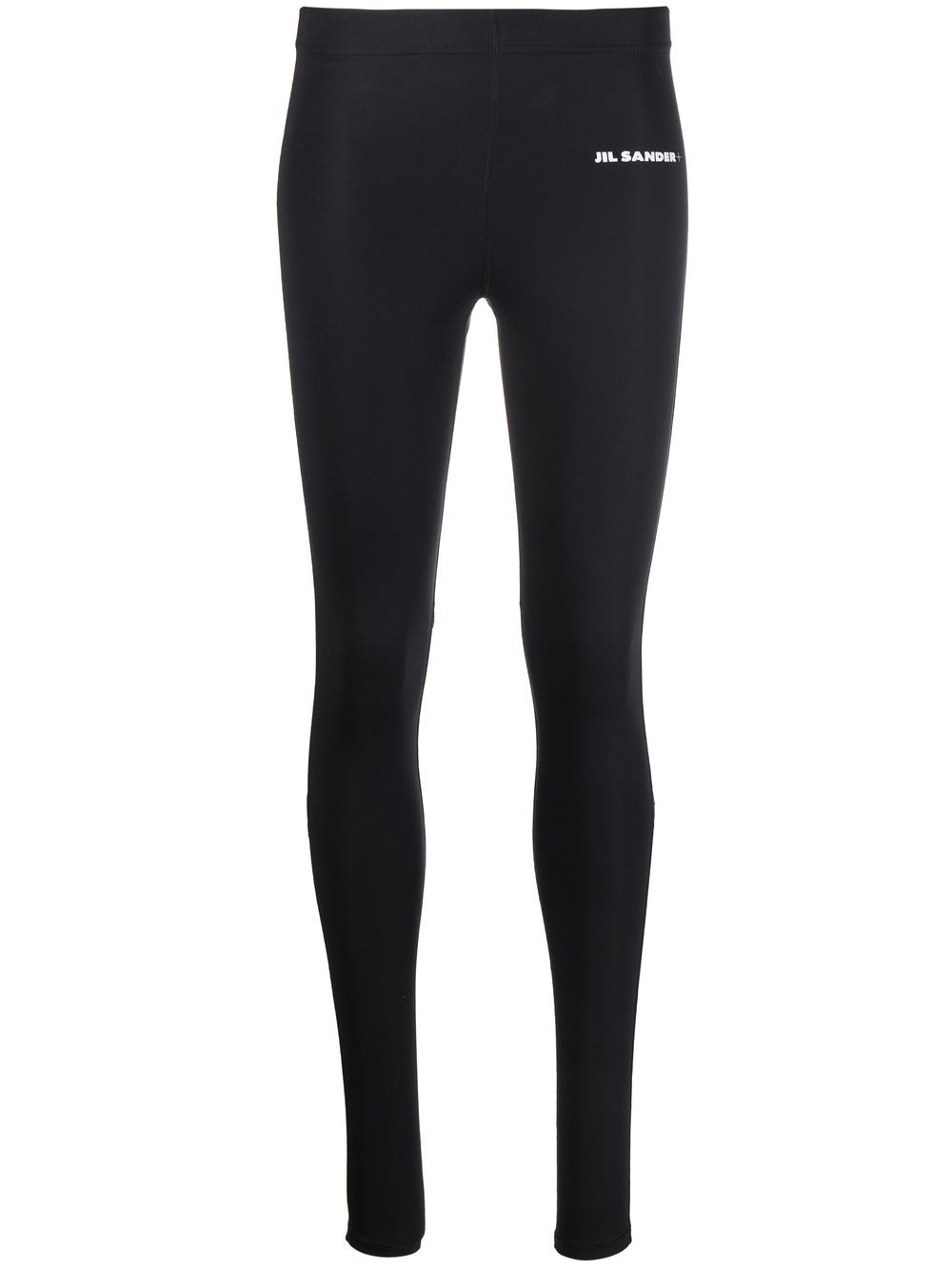 Jil Sander Leggings mit Logo-Print - Schwarz von Jil Sander