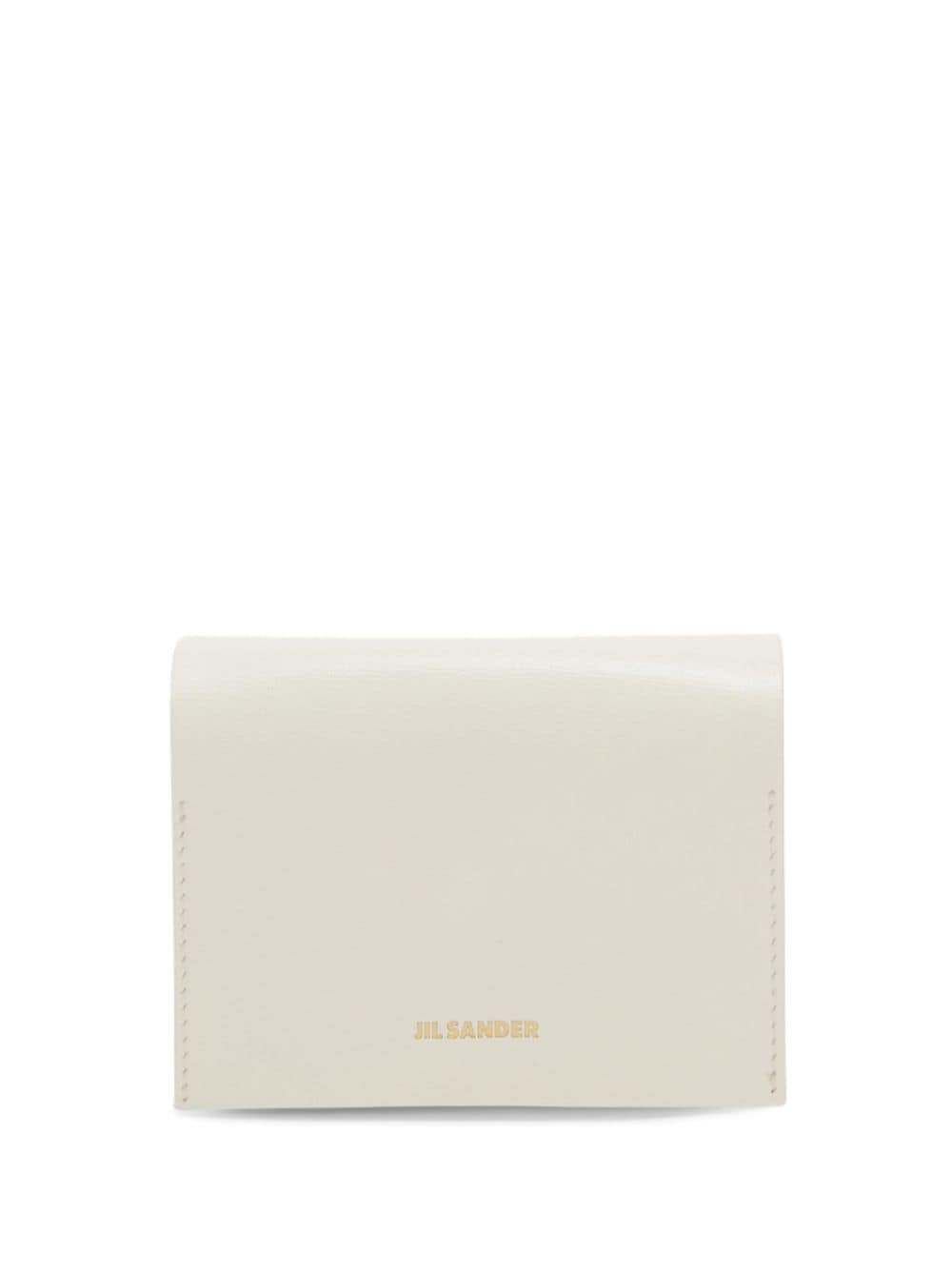 Jil Sander Kartenetui mit Logo-Stempel - Weiß von Jil Sander