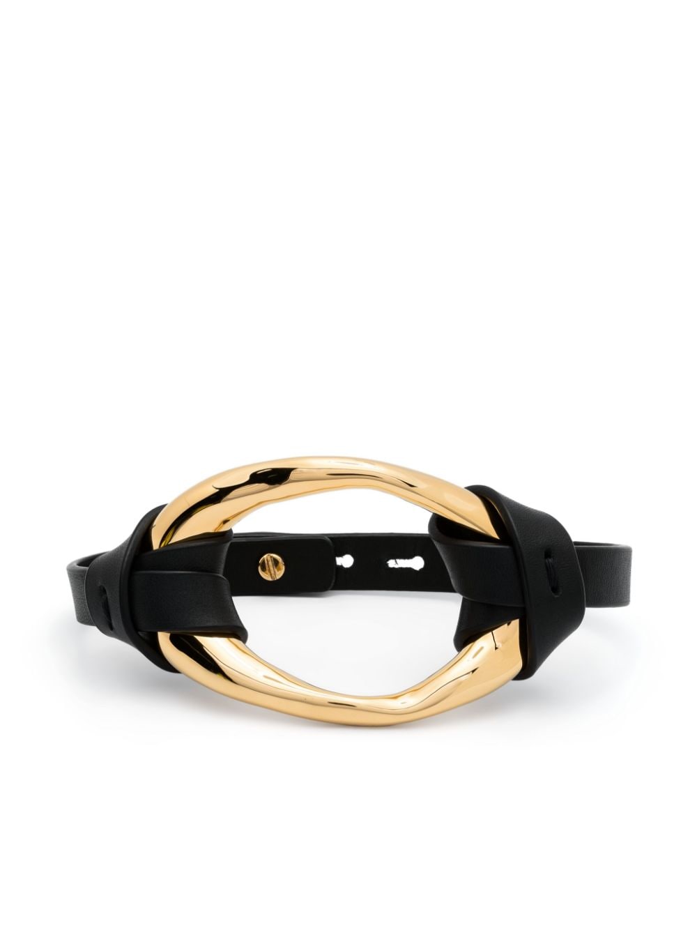 Jil Sander Klassisches Lederarmband - Schwarz von Jil Sander