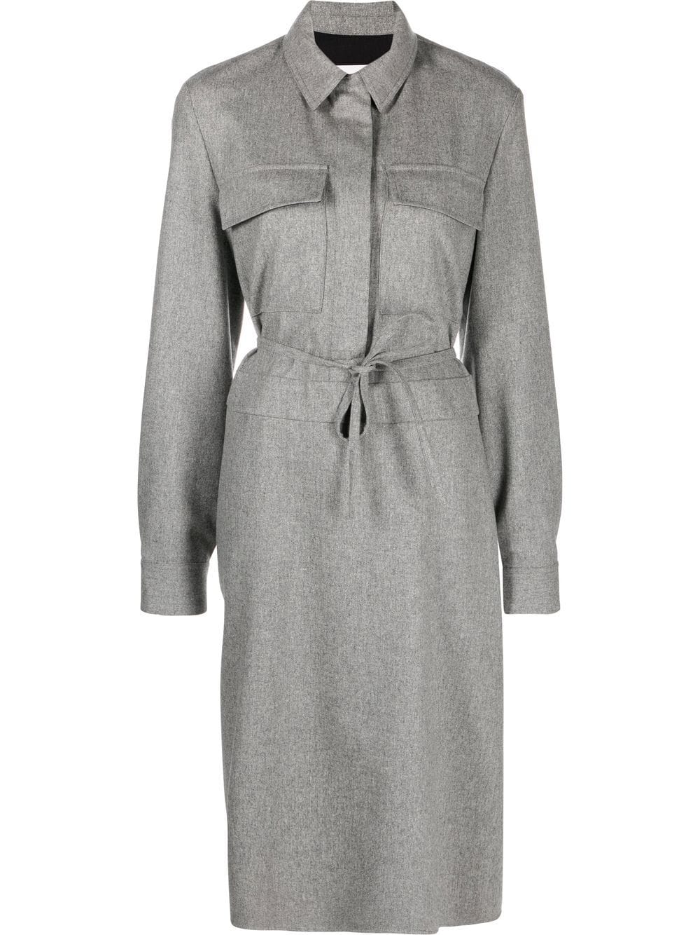 Jil Sander Kleid mit Gürtel - Grau von Jil Sander