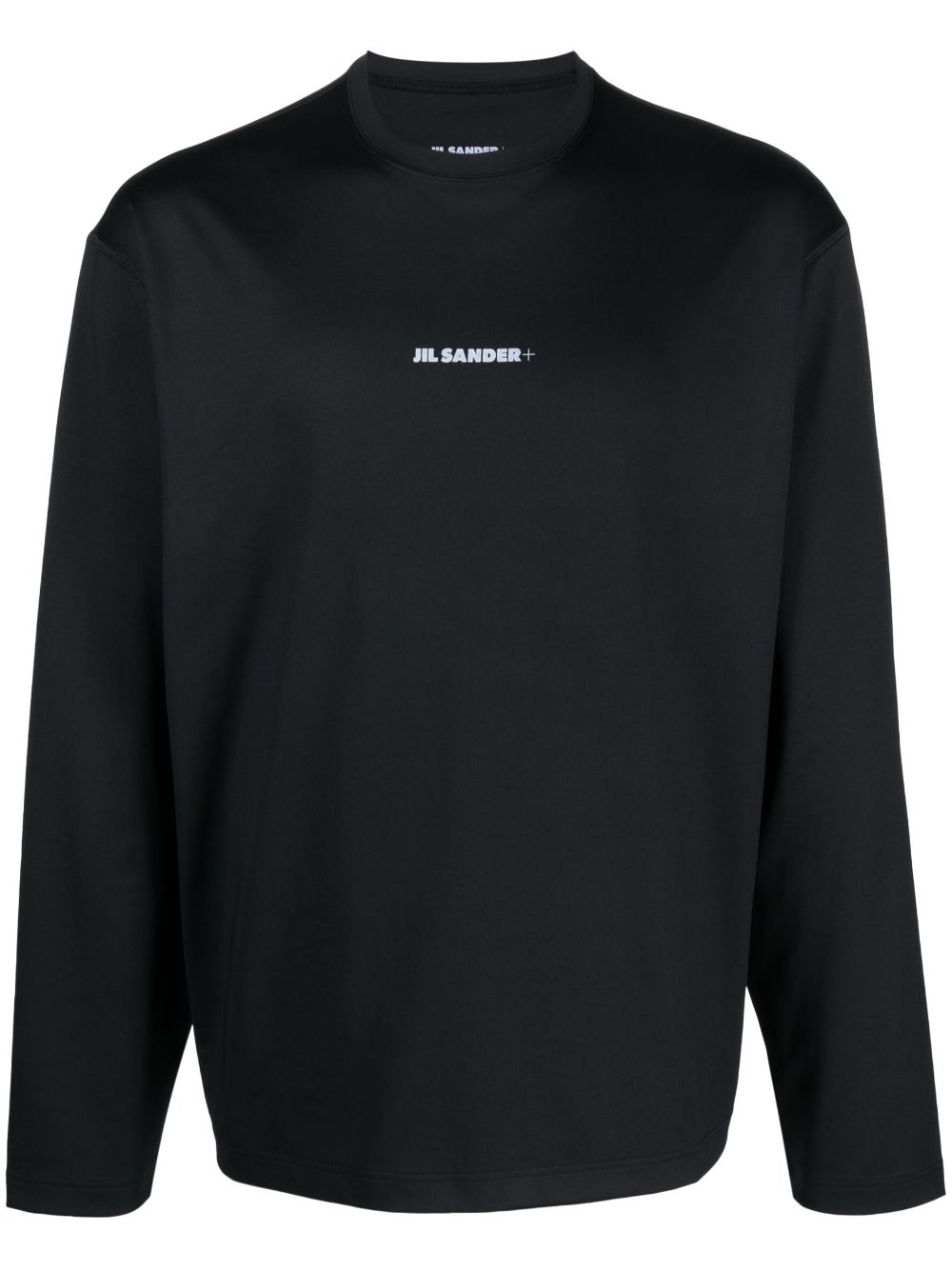 Jil Sander Langarmshirt mit Logo-Print - Schwarz von Jil Sander