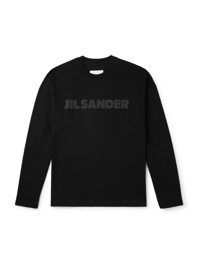 Jil Sander - Logo-Print Cotton-Jersey T-Shirt - Men - Black - M von Jil Sander