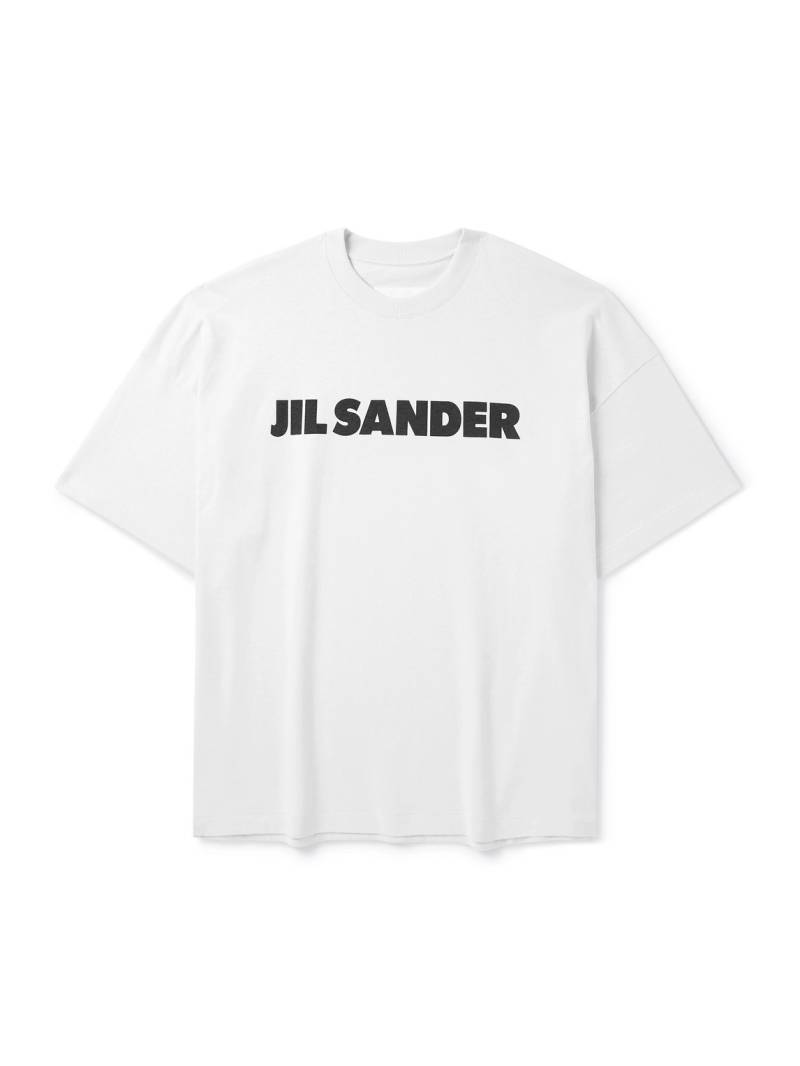 Jil Sander - Logo-Print Cotton-Jersey T-Shirt - Men - Gray - L von Jil Sander