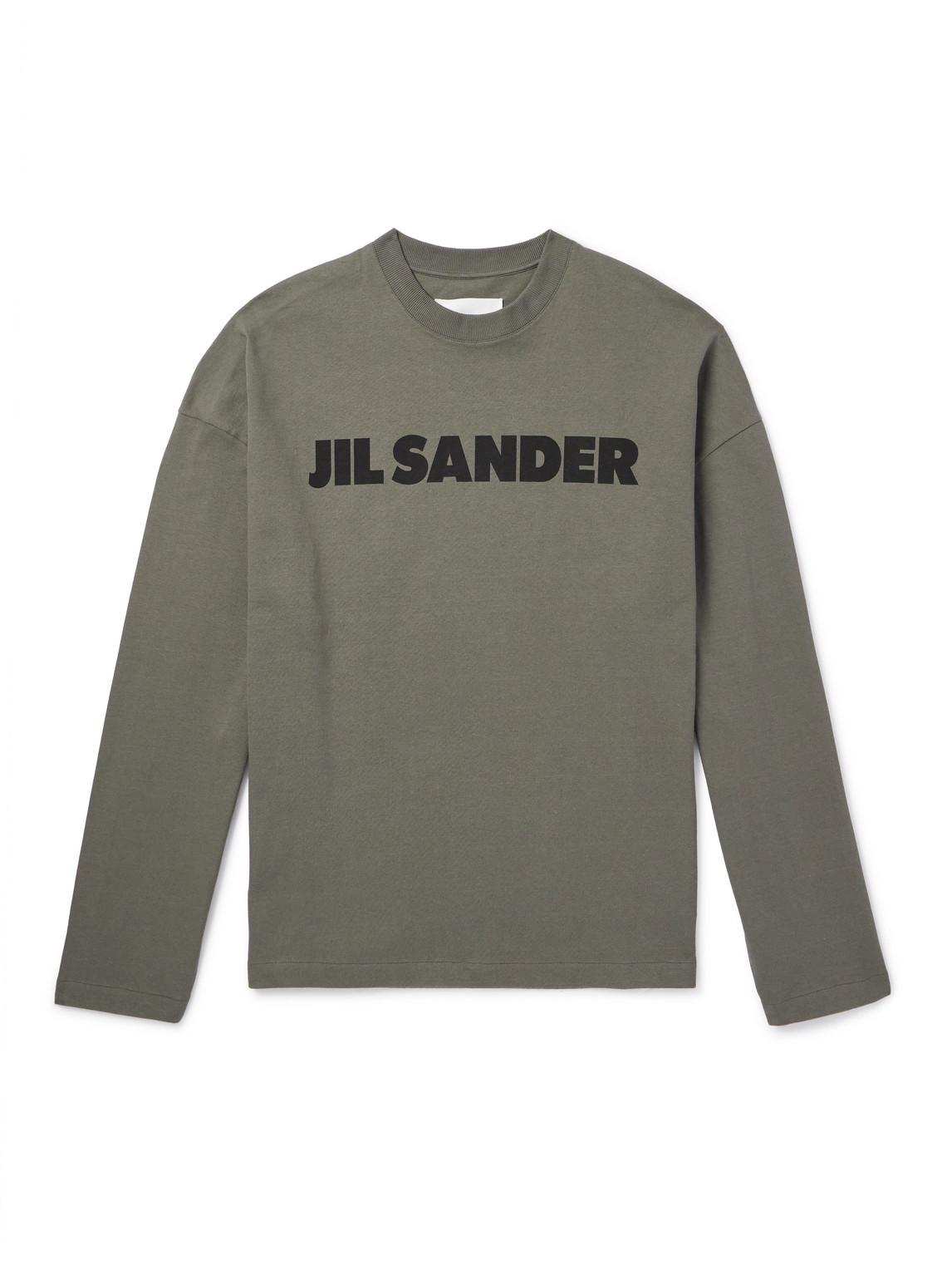 Jil Sander - Logo-Print Cotton-Jersey T-Shirt - Men - Green - XS von Jil Sander