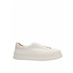 Jil Sander Maxi Sole Weiße Ledersneaker von Jil Sander