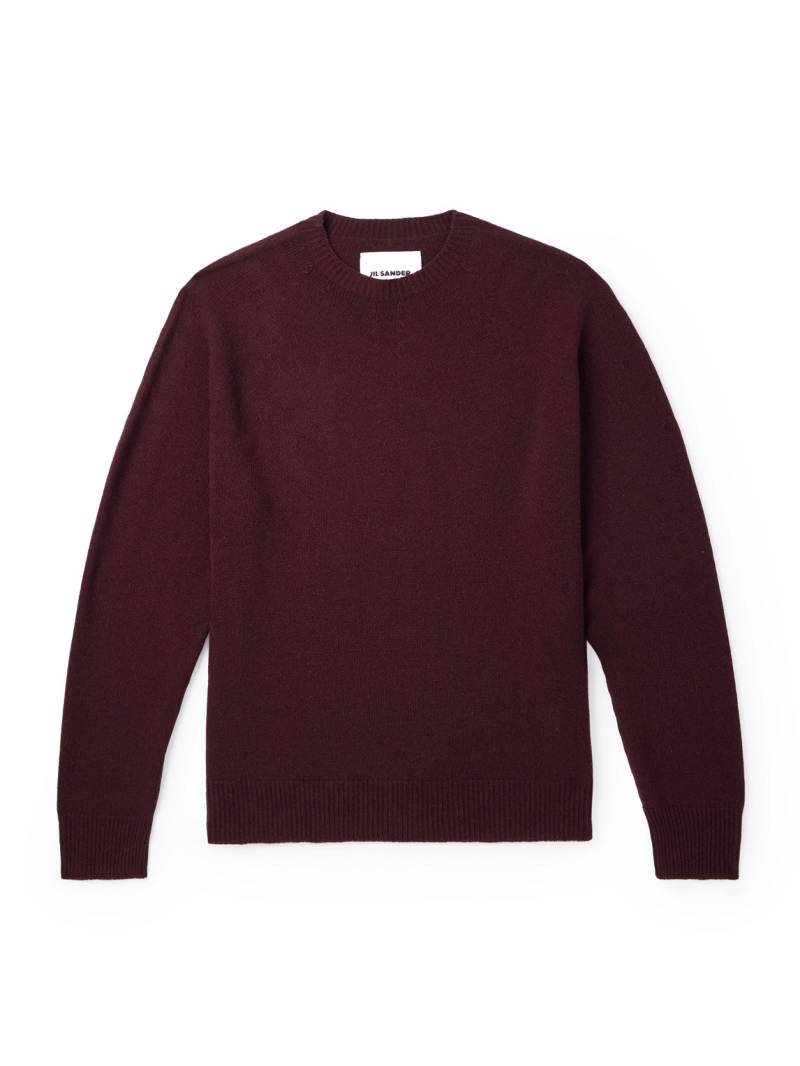 Jil Sander - Merino Wool and Cashmere-Blend Sweater - Men - Burgundy - IT 46 von Jil Sander